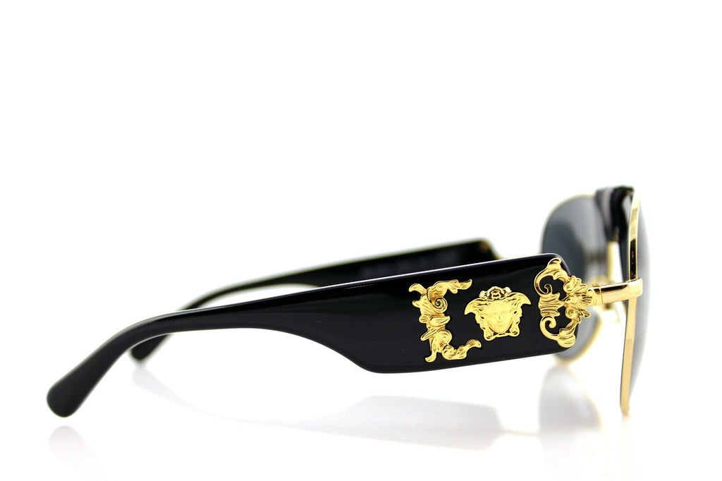 Versace Runway Medusa Aviator Unisex Sunglasses VE 2150Q 1002/87 5