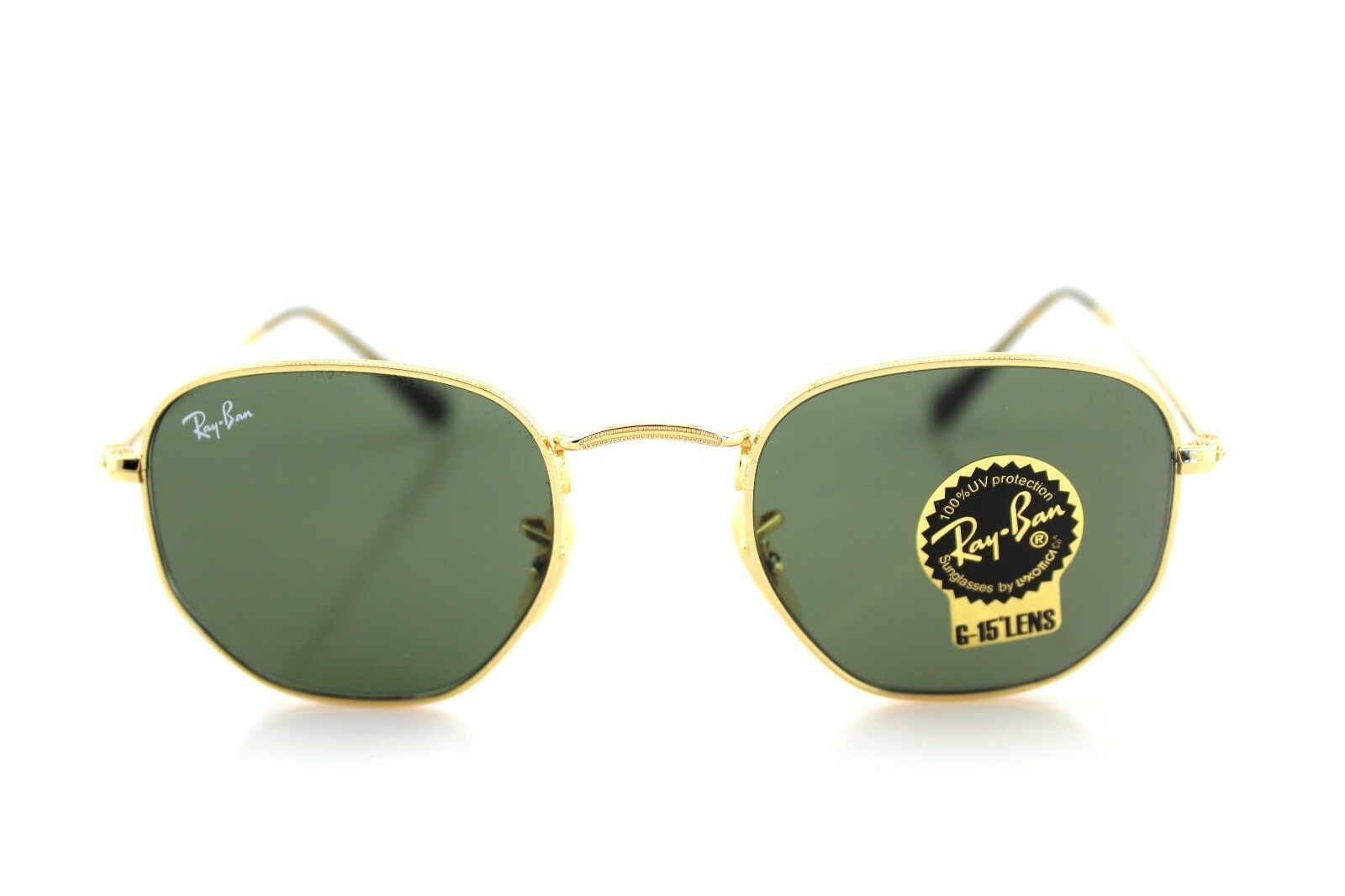 Ray-Ban Hexagonal Flat Lenses Unisex Sunglasses RB3548N 001 1