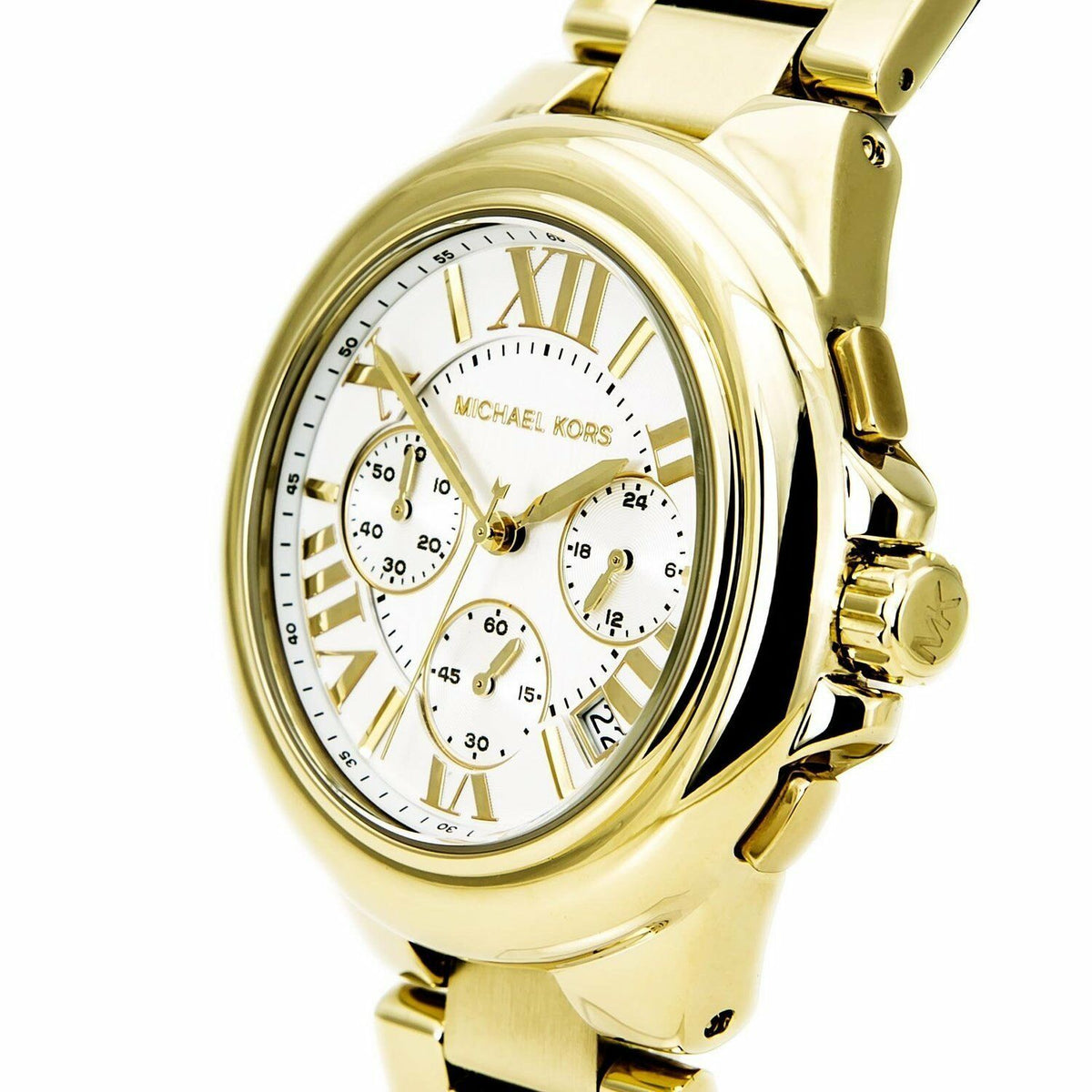 NEW Authentic Michael Kors Camille Gold Stainless Steel Ladies Watch Mk5635