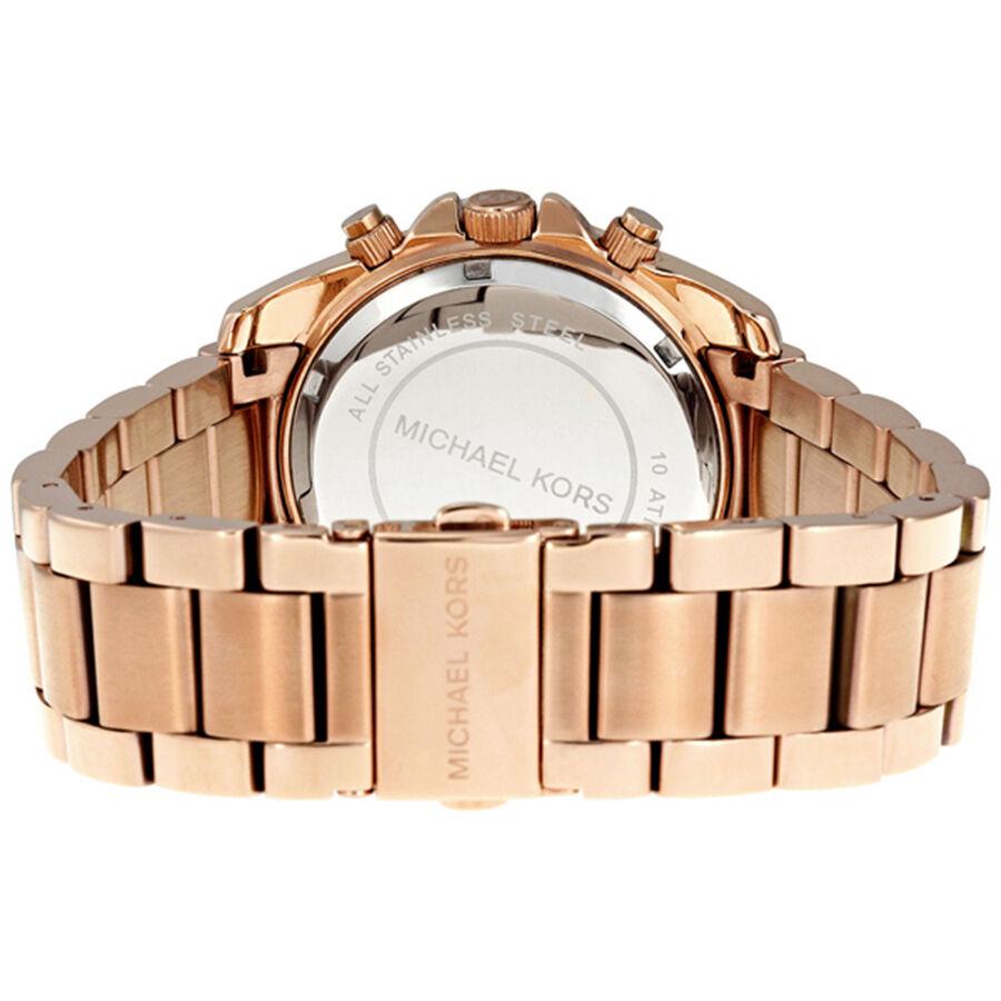 NEW Authentic Michael Kors Blair Rose Gold-Tone Chronograph Ladies Watch MK5263
