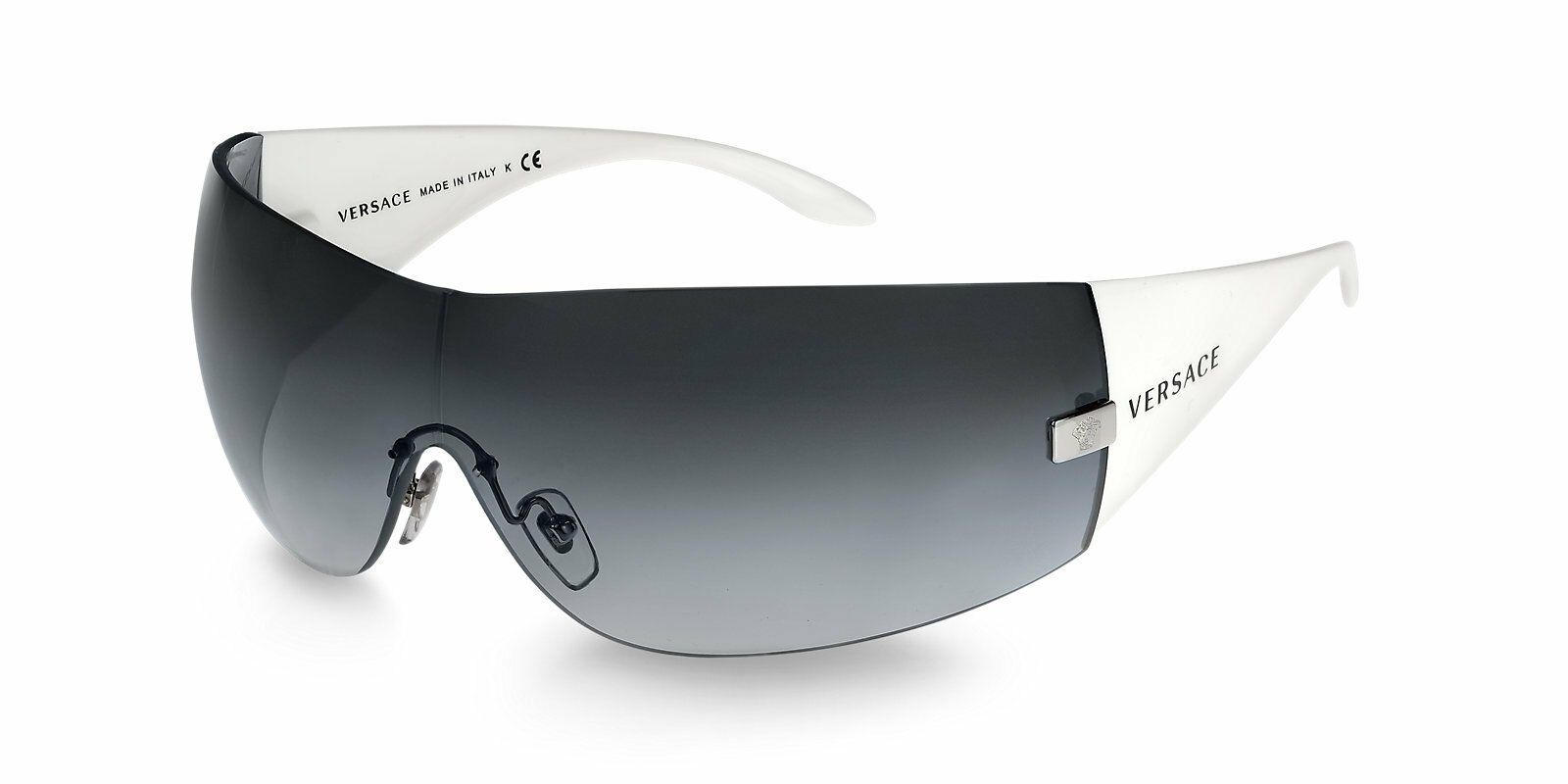Versace Shield White Unisex Sunglasses VE2054 1000/8G