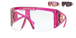 VERSACE Runway Medusa Icon Shield +3 Lens Women's Sunglasses VE 4393 53341W