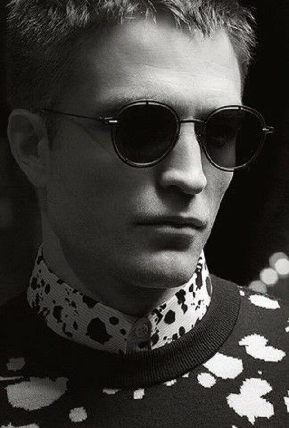 Christian DIOR Homme 0210S Black Round Sunglasses S8JY1