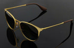 Ray-Ban Erika Metal Matte Gold Sunglasses RB3539 112/T5