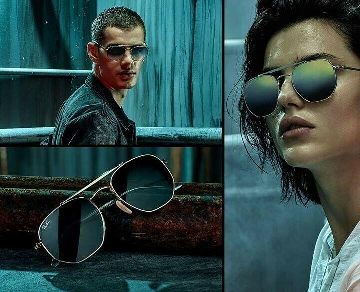 Ray-Ban Marshal Hexagonal Unisex Sunglasses RB3648 91034M 12