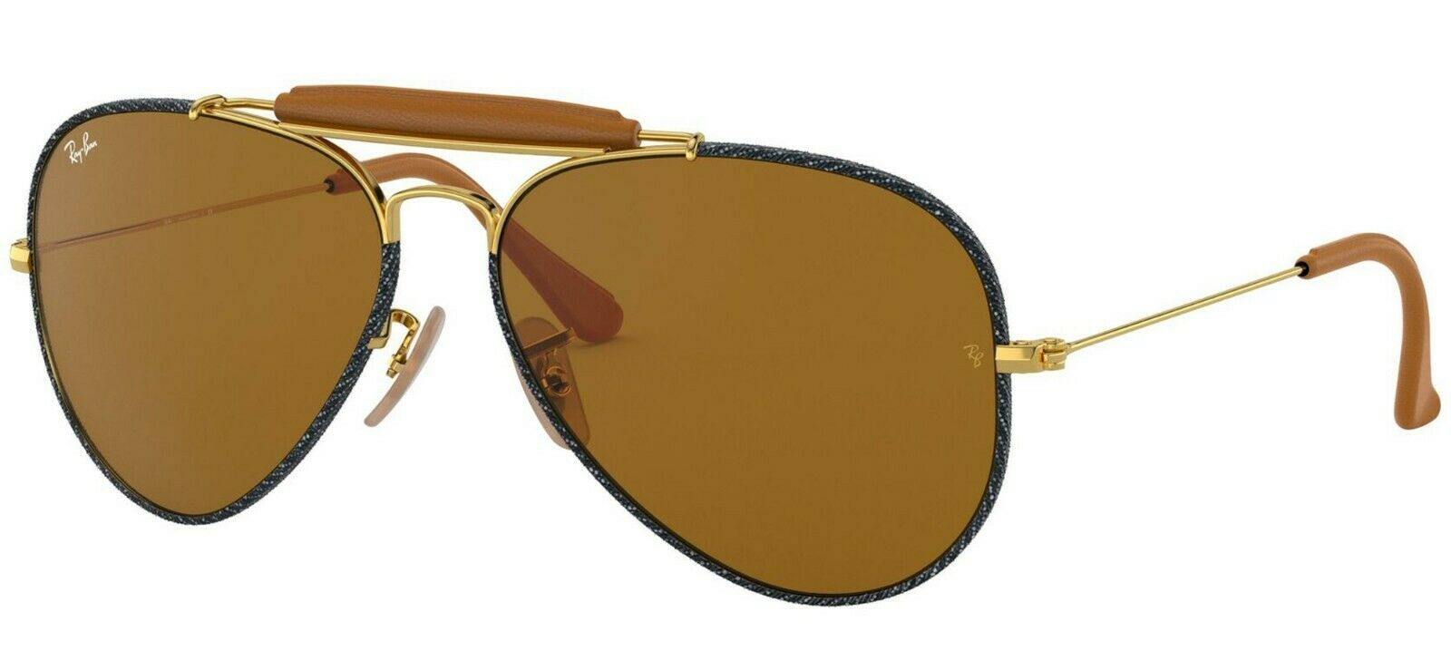 Ray-Ban Leather Inserts Unisex Sunglasses RB 3422-Q 919233 1
