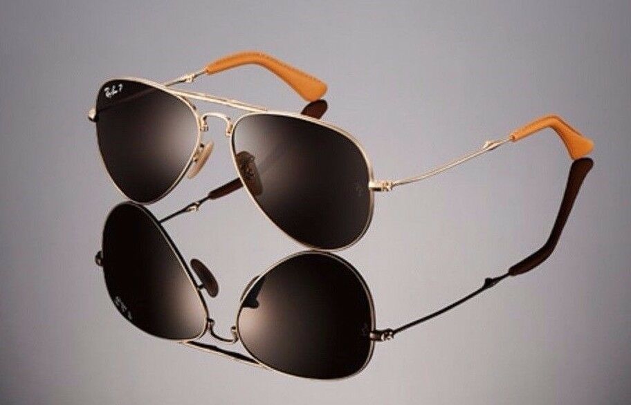 Ray-Ban 22kt Gold Plated Unisex Sunglasses RB 3479KQ 001/M7 58mm