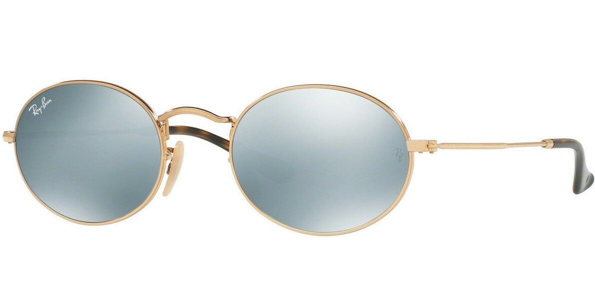 Ray-Ban Oval Flat Lenses Unisex Sunglasses RB 3547N 001/30 51 10