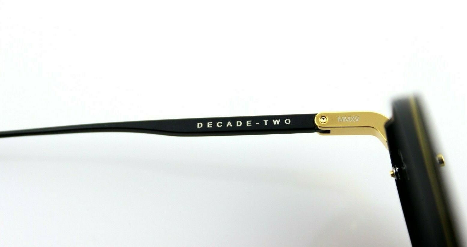 Dita Decade Two Black Gold Titanium Aviator Sunglasses DRX 2082 B