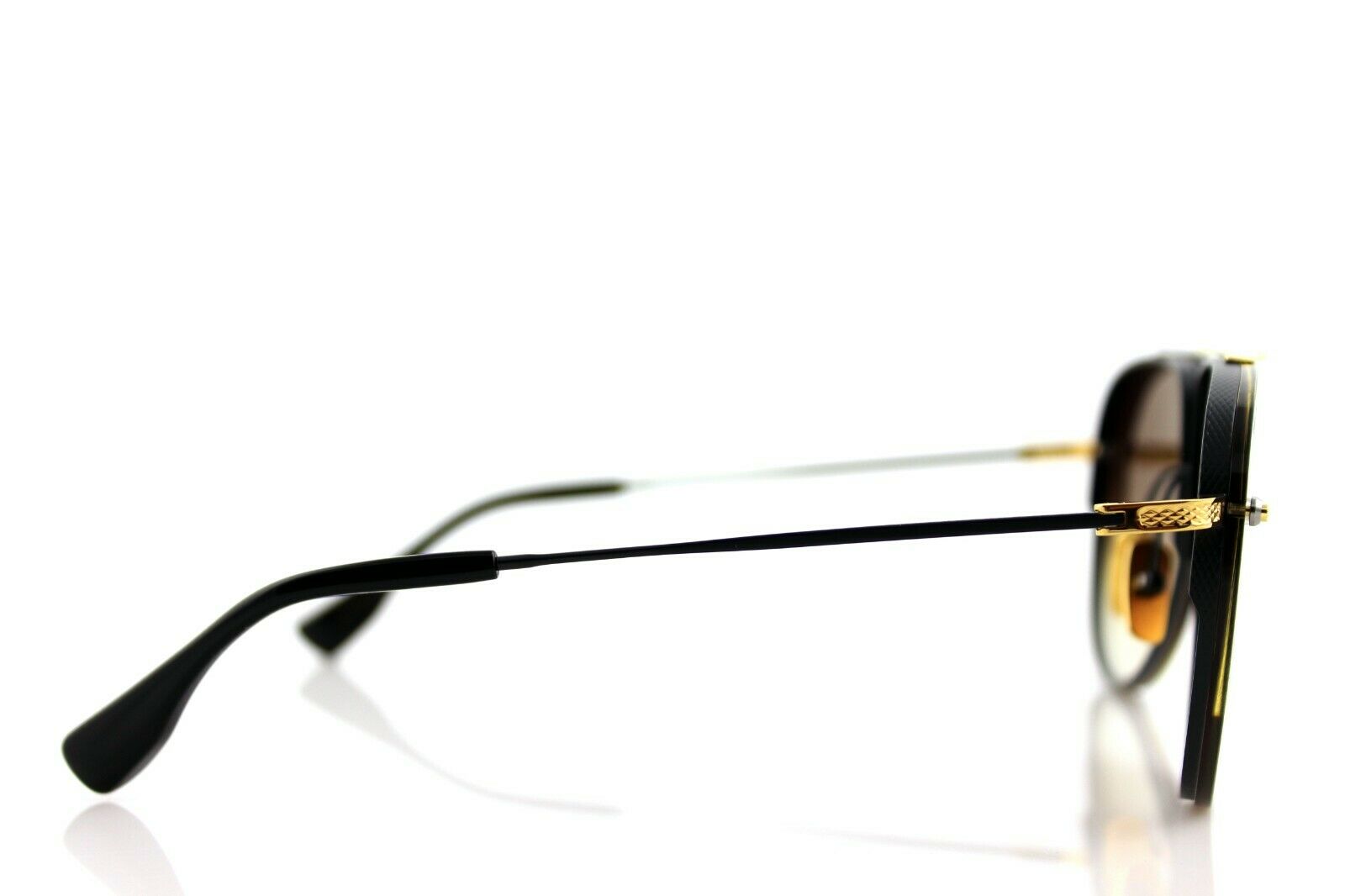 Dita Decade Two Black Gold Titanium Aviator Sunglasses DRX 2082 B