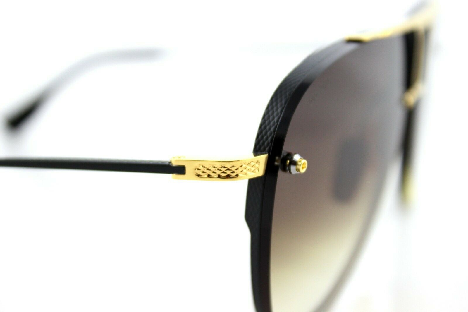 Dita Decade Two Black Gold Titanium Aviator Sunglasses DRX 2082 B
