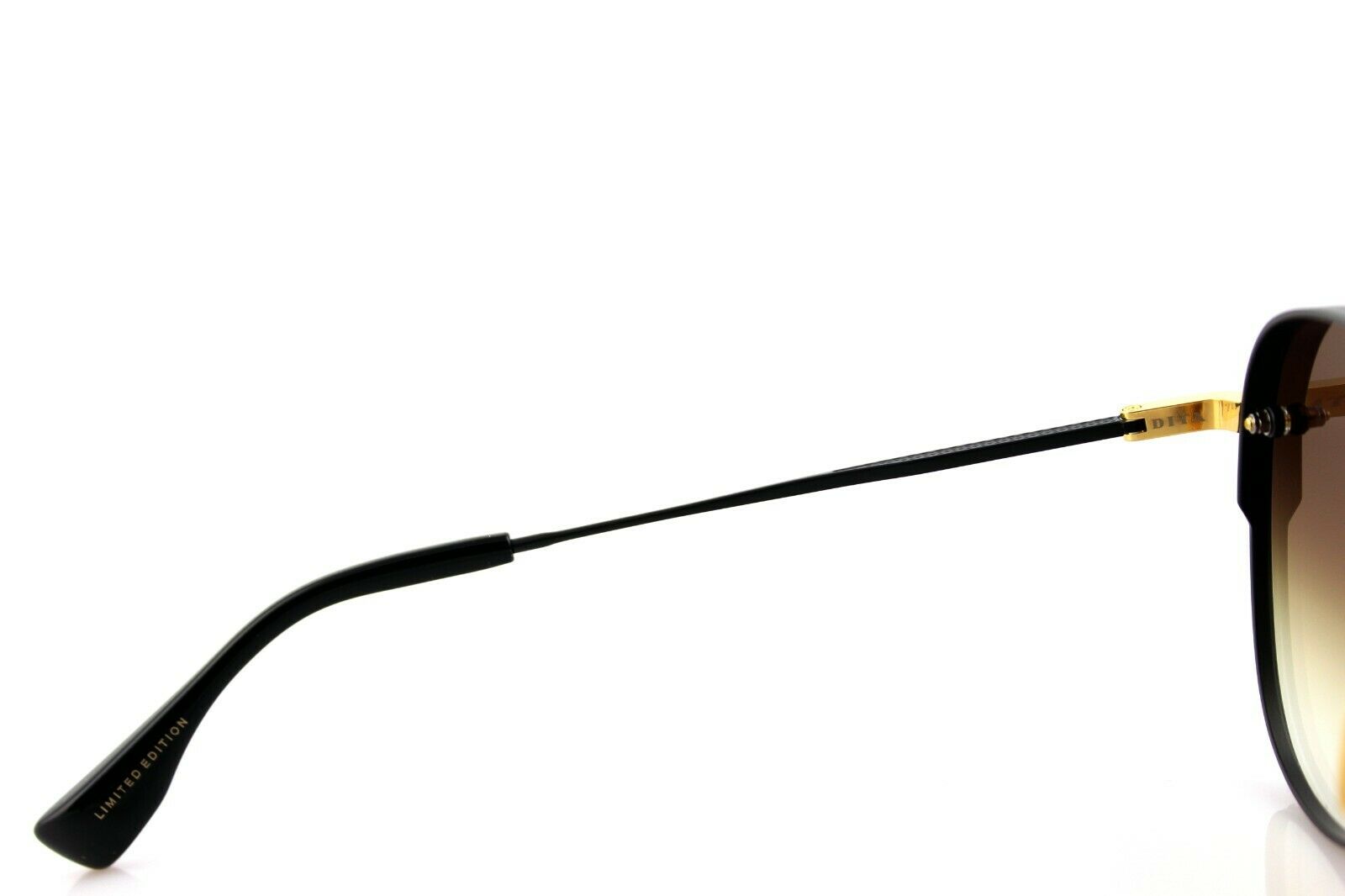 Dita Decade Two Black Gold Titanium Aviator Sunglasses DRX 2082 B