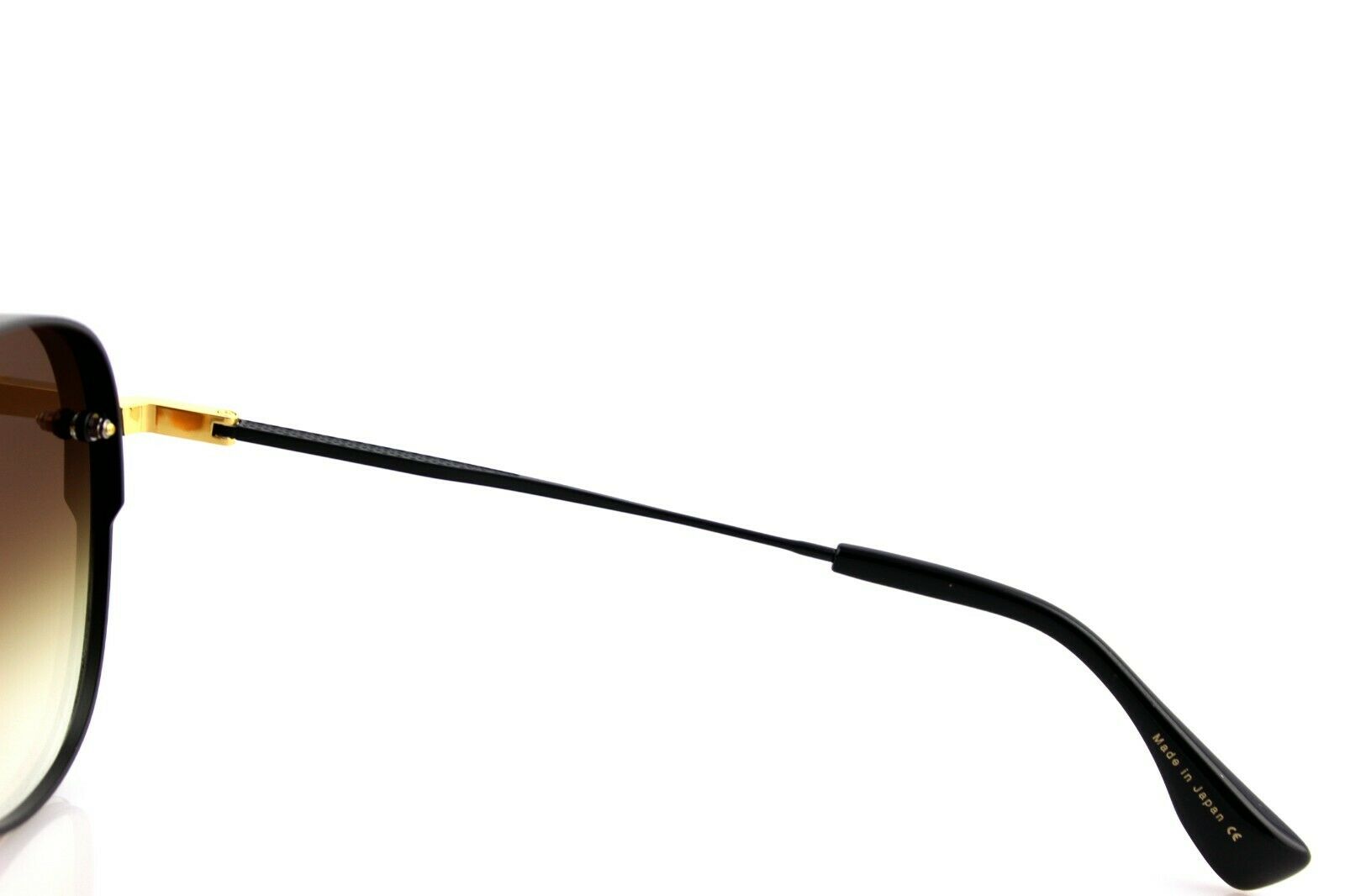 Dita Decade Two Black Gold Titanium Aviator Sunglasses DRX 2082 B