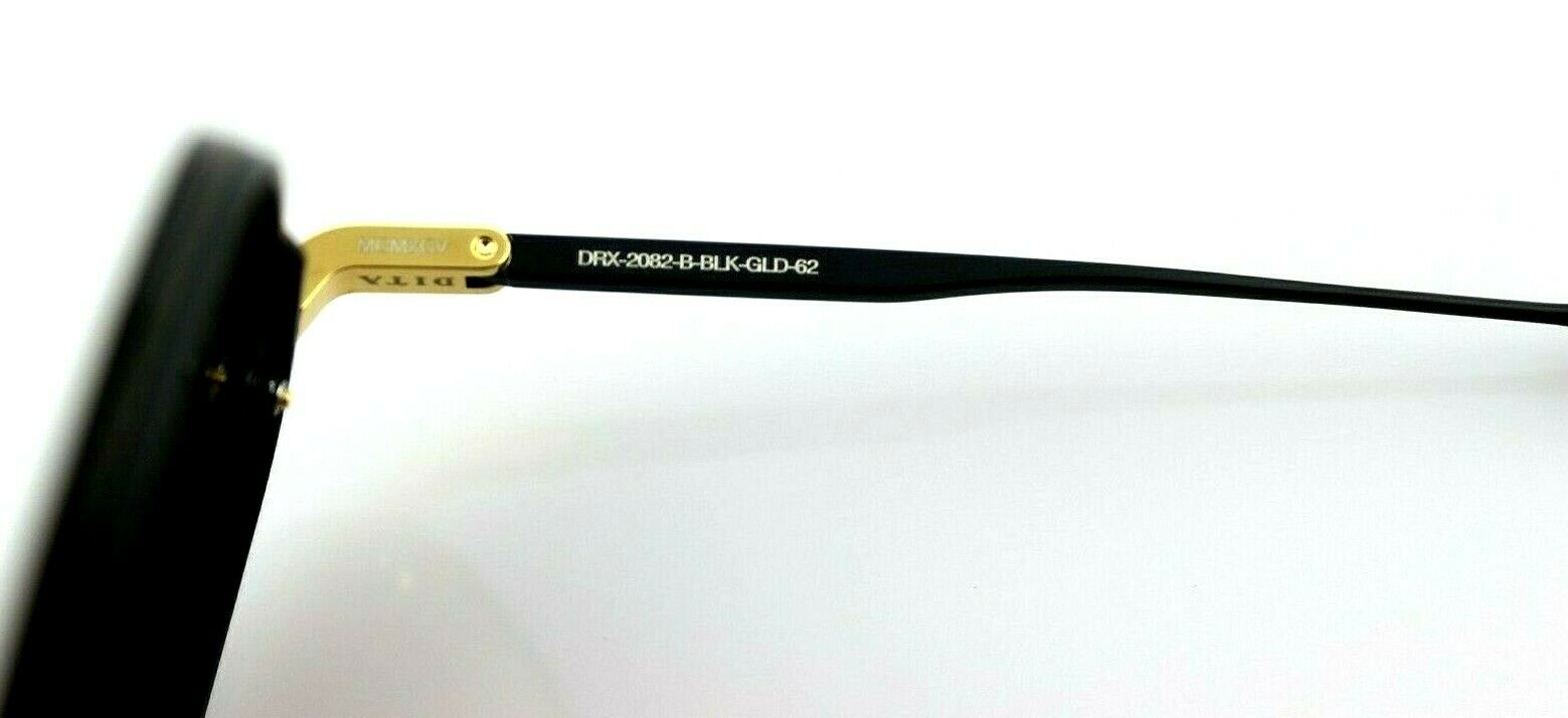 Dita Decade Two Black Gold Titanium Aviator Sunglasses DRX 2082 B