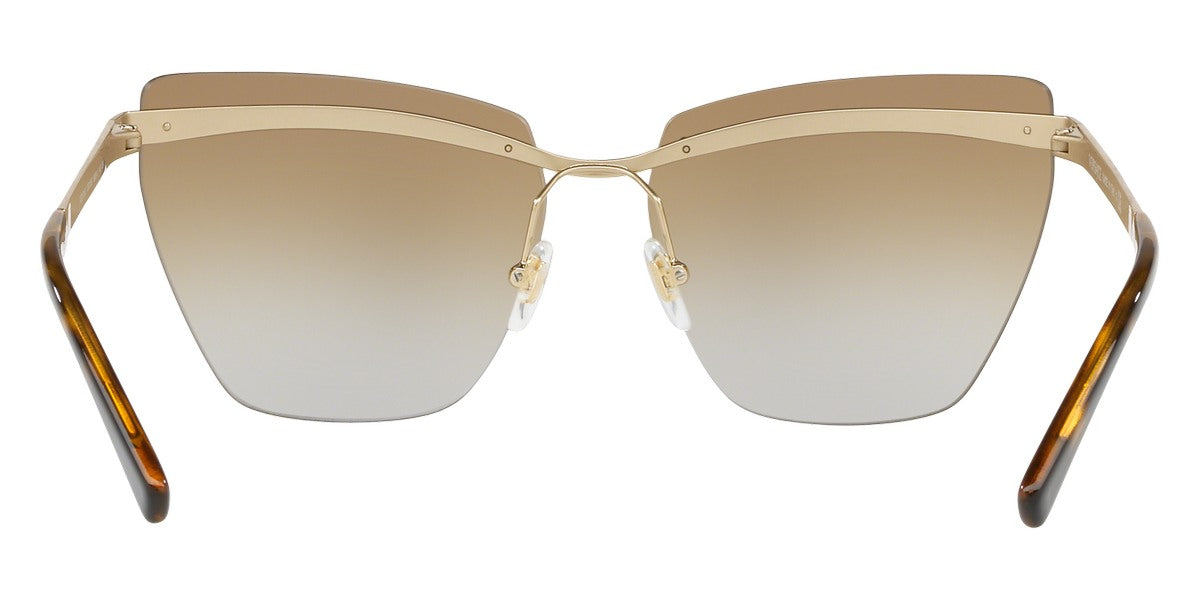 Versace Gold Rimless Metal Unisex Sunglasses VE 2190 1252/6E