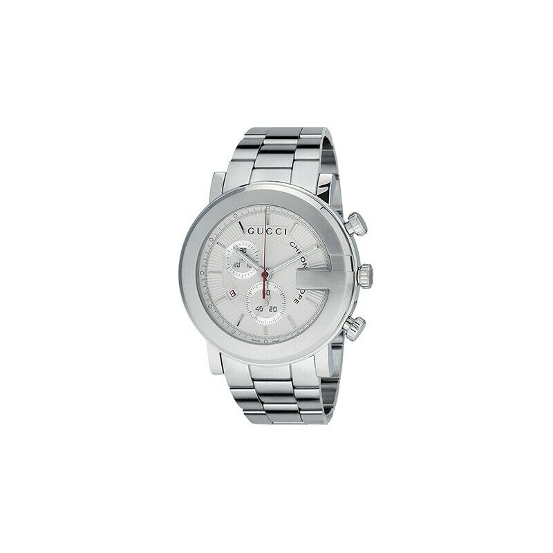 GUCCI G-Chrono 43mm White Dial Men's Watch YA101339