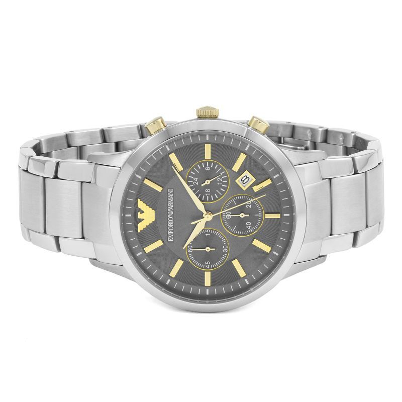 EMPORIO ARMANI Renato Chronograph 43mm Grey Dial Men's Watch AR11047