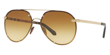 Burberry Aviator Gold Yellow Gradient Sunglasses BE 3099 11452L 61