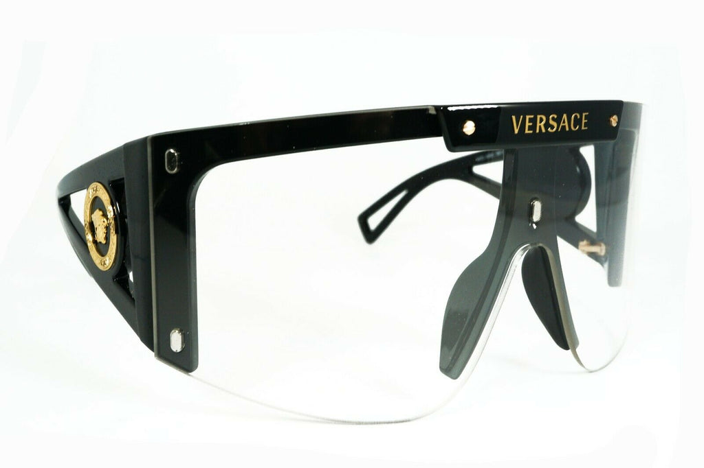 VERSACE Runway Medusa Icon Shield +3 Lens Women's Sunglasses VE 4393 GB1/1W 1