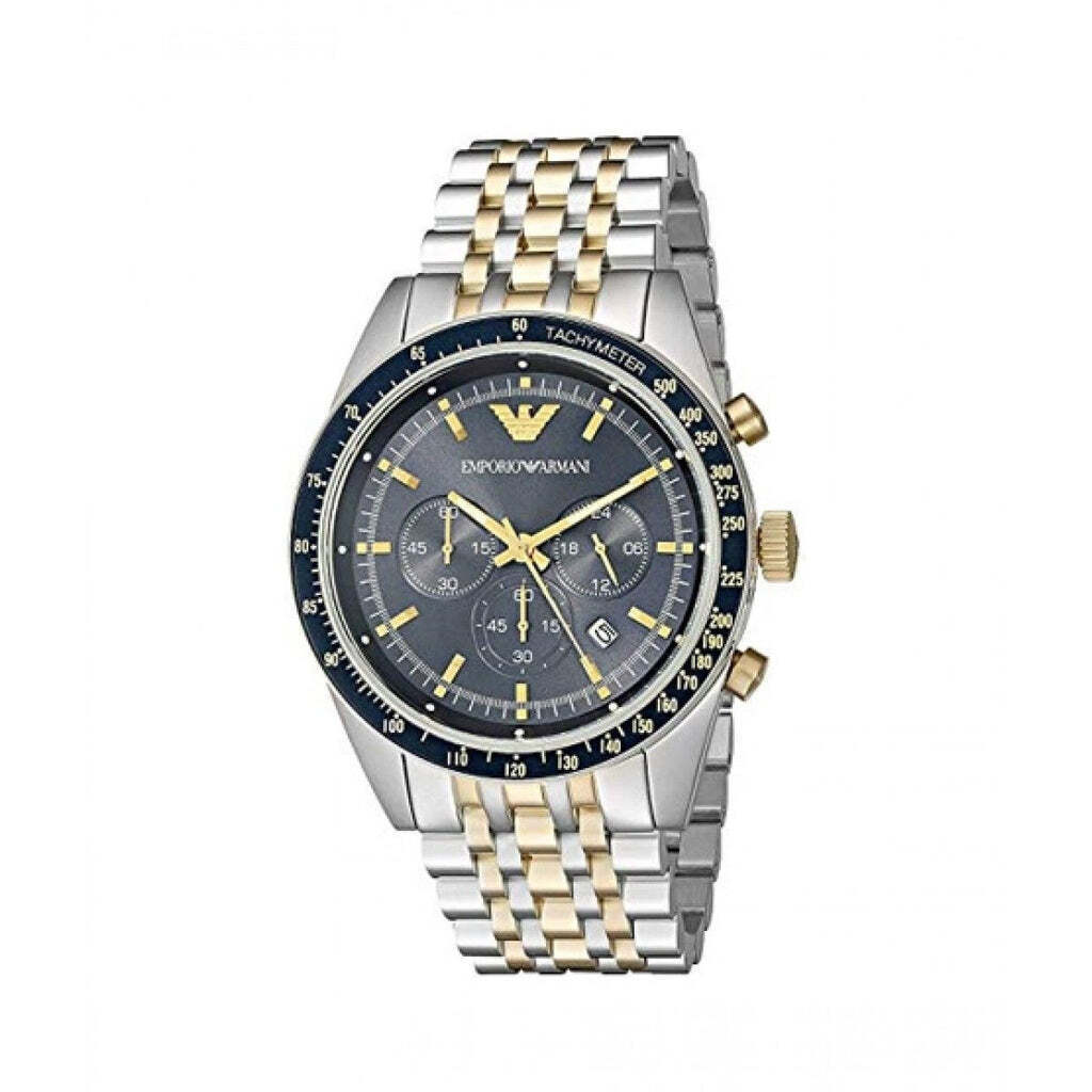 EMPORIO ARMANI Chronograph Sport Two tone Blue Dial Men Watch AR6088