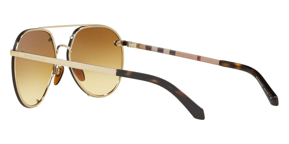 Burberry Aviator Gold Yellow Gradient Sunglasses BE 3099 11452L 61
