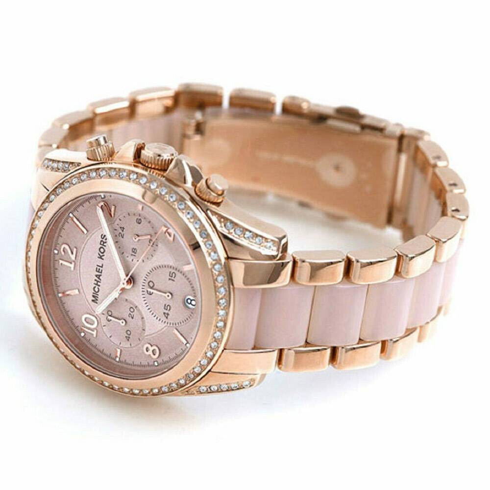 MICHAEL KORS Blair Chronograph Rose Dial 38mm Women's Watch MK5943