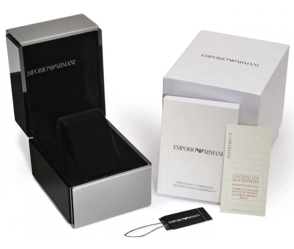 EMPORIO ARMANI 32mm Silver Dial Crystal Women Designer Watch AR11128