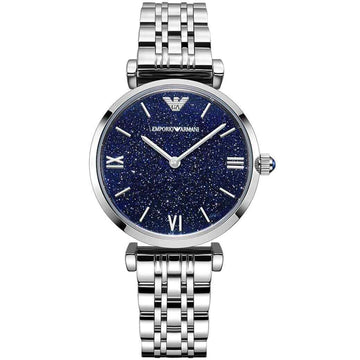 EMPORIO ARMANI Blue Dial 32 mm Stainless Steel Women's Watch AR11091