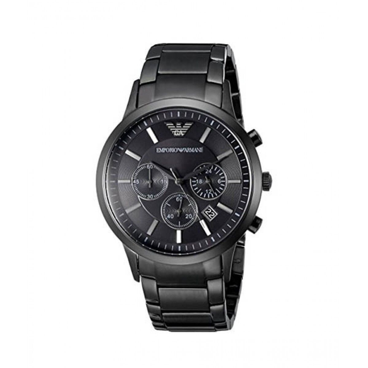 Emporio Armani Black Chronograph 43mm Stainless Steel Men's Watch AR2453