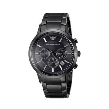 Emporio Armani Black Chronograph 43mm Stainless Steel Men's Watch AR2453