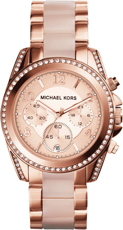 MICHAEL KORS Blair Chronograph Rose Dial 38mm Women's Watch MK5943