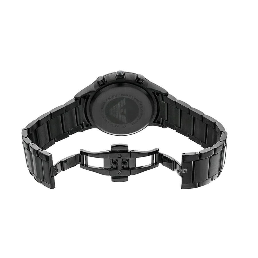 EMPORIO ARMANI Black Chronograph 43mm Stainless Steel Men's Watch AR2453
