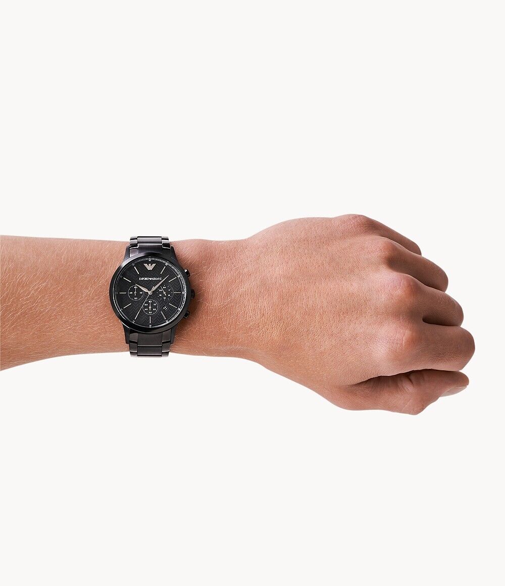 Emporio Armani Chronograph 43mm Black Dial Men's Dress Watch AR2485