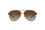 BURBERRY Brushed Brown Metal Aviator Sunglasses BE 3084 1212/T5