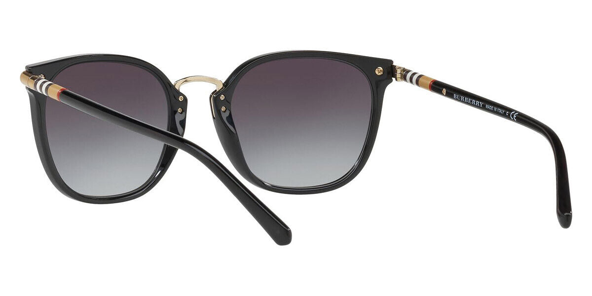 BURBERRY Black Gray Gradient Square Women Sunglasses BE 4262 30018G