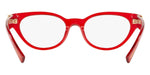 VERSACE Transparent Red Gold Oval Frame 53mm Women Eyeglasses VE 3282 5280