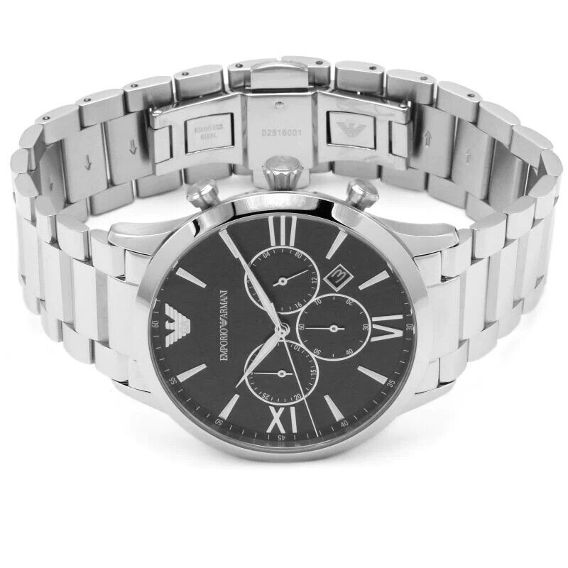EMPORIO ARMANI Giovanni Chrono 44mm Black Dial Men's Watch AR11208