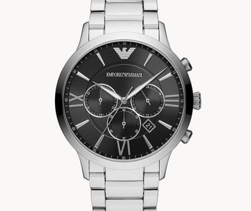 EMPORIO ARMANI Giovanni Chrono 44mm Black Dial Men's Watch AR11208