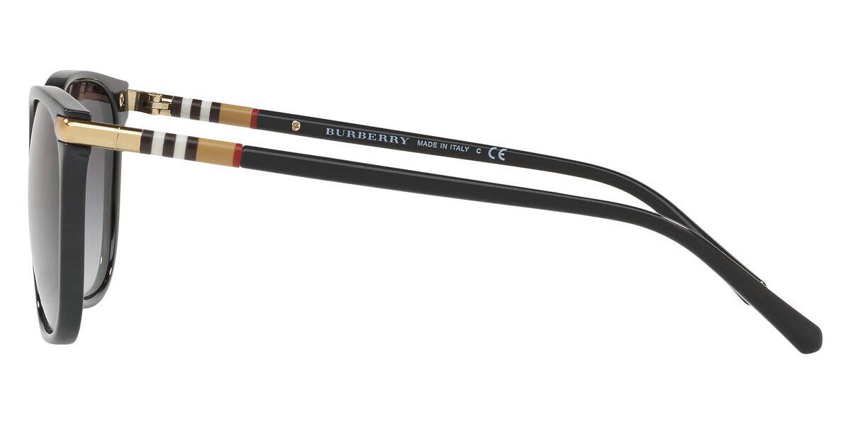 BURBERRY Black Gray Gradient Square Women Sunglasses BE 4262 30018G