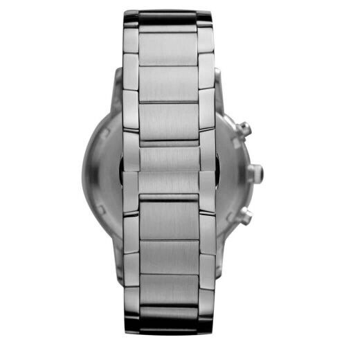 EMPORIO ARMANI Renato Chronograph 46mm Large Black Steel Men's Watch AR2460