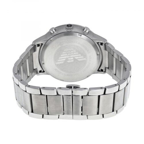 EMPORIO ARMANI Renato Chronograph 46mm Large Black Steel Men's Watch AR2460