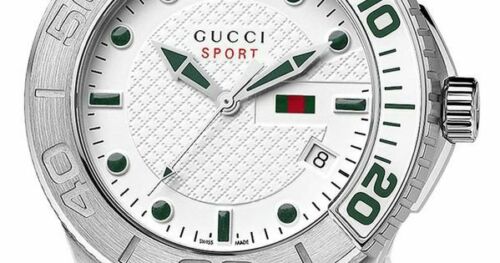 Gucci G-Timeless Sport 45mm XL Stainless Steel Men Watch YA126232