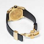 Gucci Dive 45mm Gold King Snake Rubber Strap Men's Watch YA136219