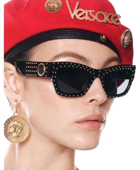 Versace The Clans Black Gold Sunglasses VE 4358 GB1/87
